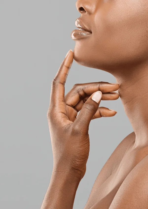 Menton et mâchoire de profil, chirurgie orthognatique